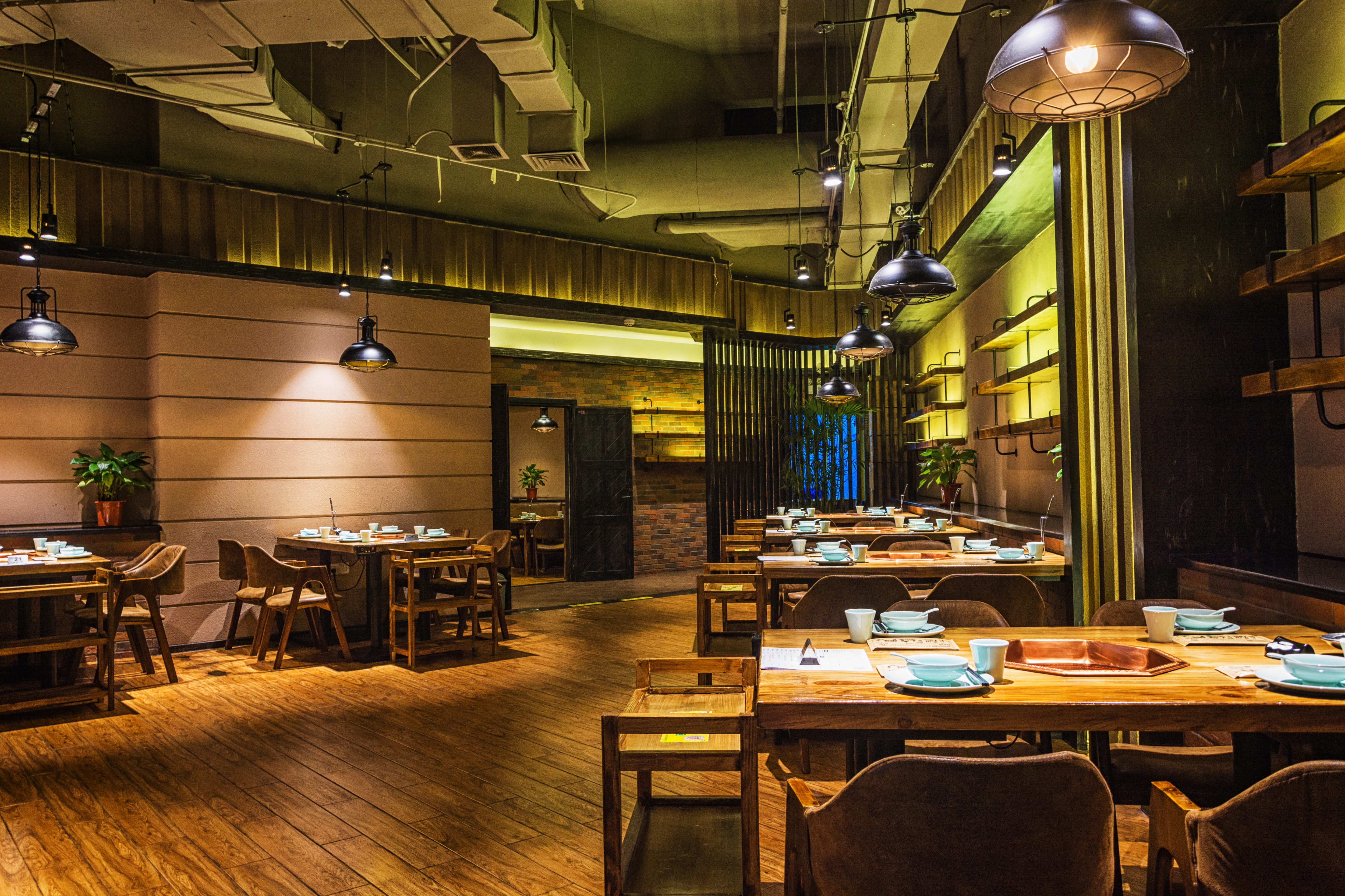 The cozy interior of the cafe